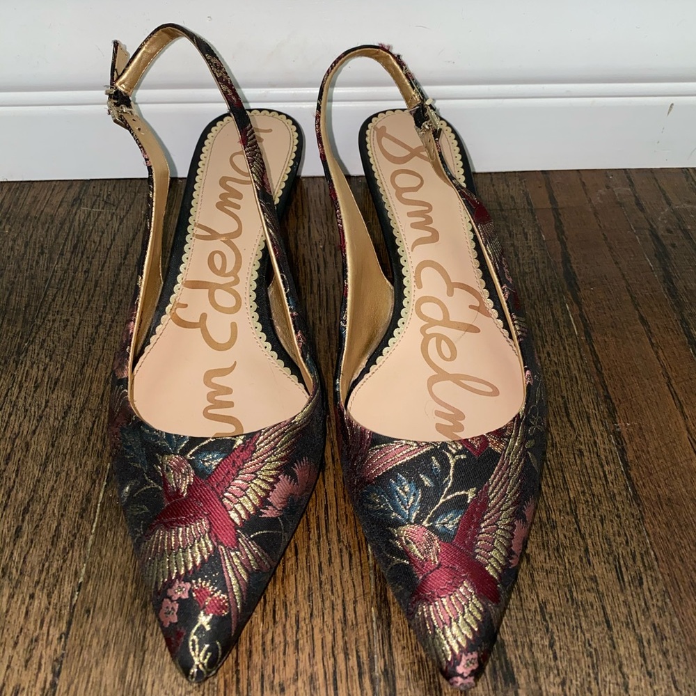 Sam Edelman sling back 1 inch heels